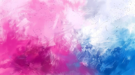 Fototapeta na wymiar Vivid Pink and Blue Abstract Watercolor Artwork Background or Wallpaper