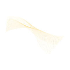 Gold Abstract Wave Line