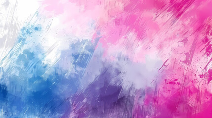 Fototapeta premium Vivid Pink and Blue Abstract Watercolor Artwork Background or Wallpaper