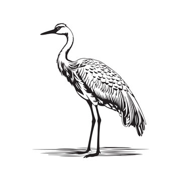 Heron Images Vector, Illustration Of a Heron