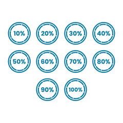 design numbers 10% to 100%