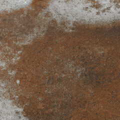 Rusted on surface of the old iron, deterioration of the steel, decay and grunge texture background. Old metal iron panel.