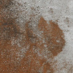 Rusted on surface of the old iron, deterioration of the steel, decay and grunge texture background. Old metal iron panel.