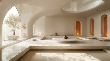 Spacious Room Filled With Numerous Windows