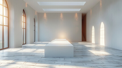 Empty Room With Bench