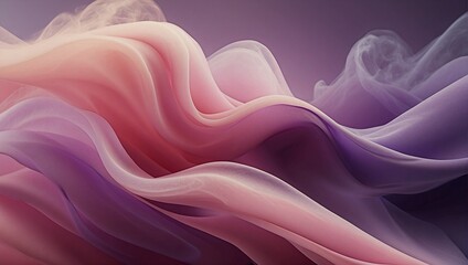 Fototapeta premium Colorful smoky wave background. Gradient abstract soft waves banner with pastel colors