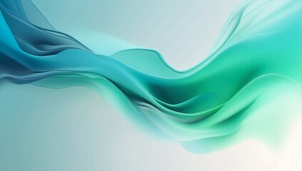 Colorful futuristic smoke on white background. Vibrant soft waves banner