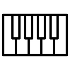 Naklejka premium piano icon