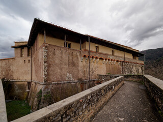 Fototapeta na wymiar Landscape from Malaspina Castle, Massa