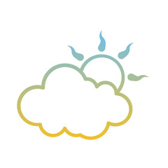 Cloud and Sun Gradient Linear Style