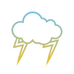 Thunder Cloud Gradient Linear Style