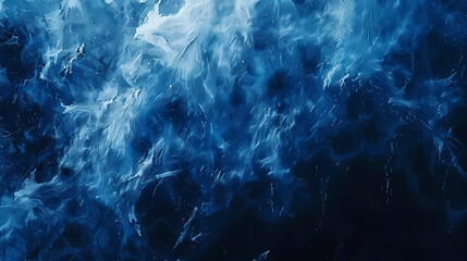 Obraz premium Aerial View of Turbulent Deep Blue Ocean Waves Abstract Background