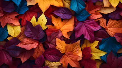 colorful autumn leaves background
