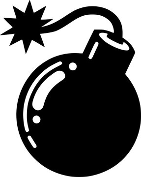 recommend clip art: Bomb with fire pop line icon, outline vector sign, linear style sign, symbol, vector, art