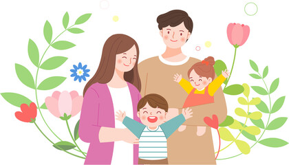 Family, Family Month, May, Parents' Day, Children's Day, Family, Fence, Border, Frame, Children, Couples, Children