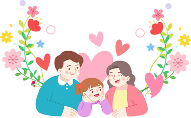 Family, Family Month, May, Parents' Day, Children's Day, Family, Fence, Border, Frame, Children, Couples, Children