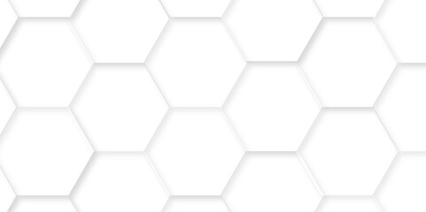 Abstract background with hexagons Abstract hexagon polygonal pattern background vector. seamless bright white abstract honeycomb background.