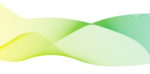 Minimal technology futuristic green minimal round lines abstract background. Modern transparent Line art striped graphic. Thin line wavy abstract vector background. Curve wave seamless pattern.