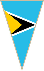 Saint Lucia triangular flag
