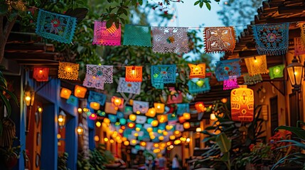 Naklejka na ściany i meble Cinco de Mayo Fiesta: Salsa, Tacos, and Folklore Celebration