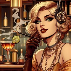 roaring twenties cocktail lady