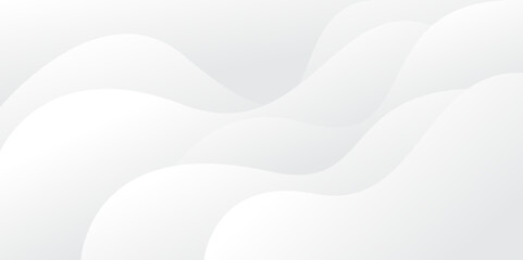 Abstract white and light gray wave modern soft luxury texture with smooth and clean vector subtle background illustration. Banner design.