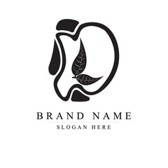 Letter DL eco leaves logo icon design template elements, DL logo design