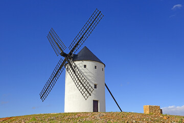 Windmill in La Mancha. Alcazar de San Juan (Ciudad Real, Spain)