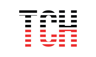 TCH three initial letter iconic line negative space minimal logo design vector template. monogram, abstract, wordmark, business, typography, minimalist, brand, company, flat, modern, unique, simple