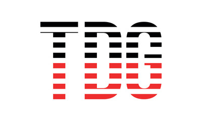 TDG three initial letter iconic line negative space minimal logo design vector template. monogram, abstract, wordmark, business, typography, minimalist, brand, company, flat, modern, unique, simple