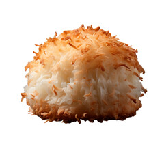 Fototapeta premium A coconut macaroon isolated on transparent background, png