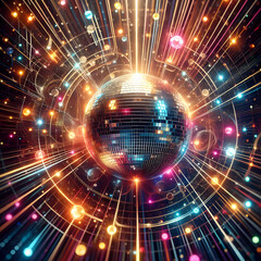 Obraz premium abstract background with glowing circles. technology, space, design, concept, energy, backdrop, science, texture, illustration, fractal, motion, element, movement, pattern, Ai generated 
