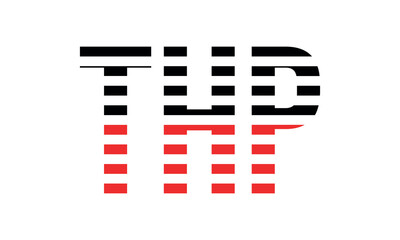 THP three initial letter iconic line negative space minimal logo design vector template. monogram, abstract, wordmark, business, typography, minimalist, brand, company, flat, modern, unique, simple