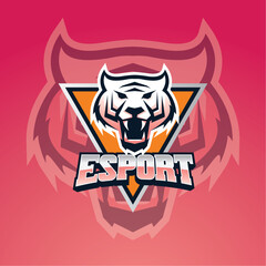 esport mascot logo  design vector