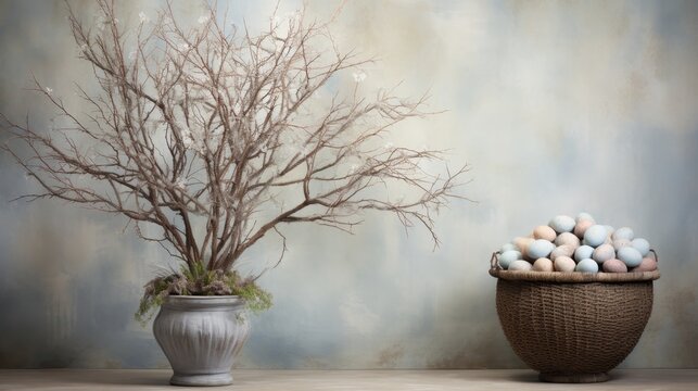 Easter pastel light background - soft colors and lovely illumination for seasonal designs