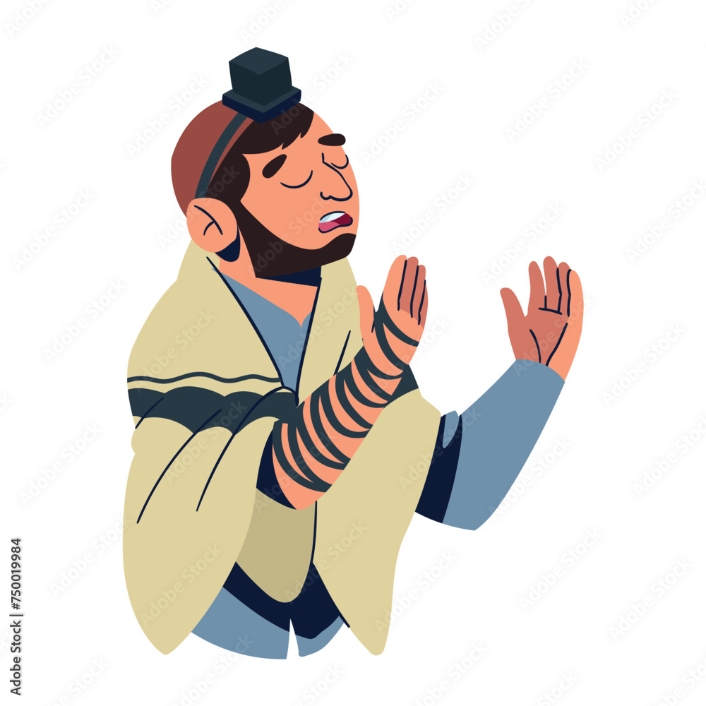 Wall mural jewish tefillin torah