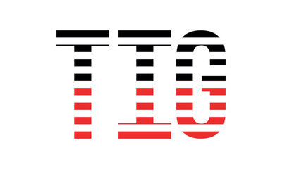 TIG three initial letter iconic line negative space minimal logo design vector template. monogram, abstract, wordmark, business, typography, minimalist, brand, company, flat, modern, unique, simple