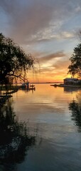 sunrise on the river