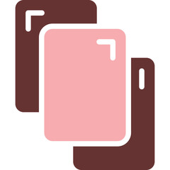 Red Card Vector Glyph Two Color Icon