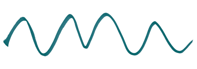 Green stroke brush isolated on transparent background.