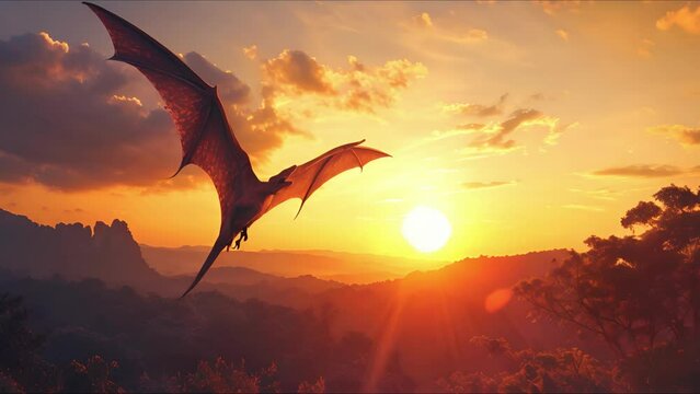 AI-generated dinosaurs in a prehistoric landscape. Perfect for educational materials, scientific publications, and digital art. The concept of time when dinosaurs ruled the Earth.