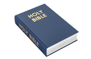 Holy Bible, 3D rendering isolated on transparent background