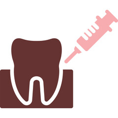 Anesthesia Vector Glyph Two Color Icon
