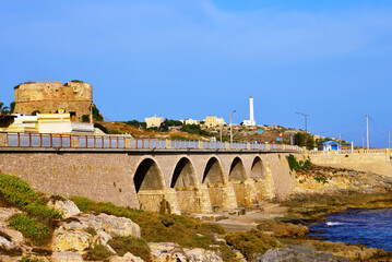 the coast of Santa Maria di Leuca Puglia Italy