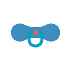 Baby Pacifier Flat Style