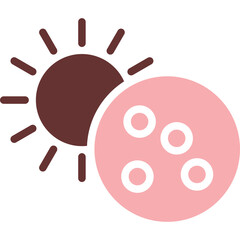 Eclipse Vector Glyph Two Color Icon