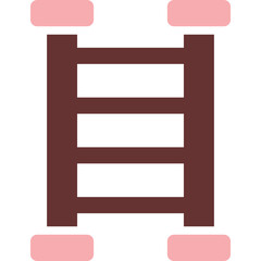 Ladder Vector Glyph Two Color Icon