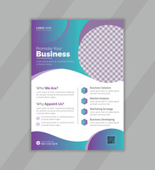 Creative business flyer design template