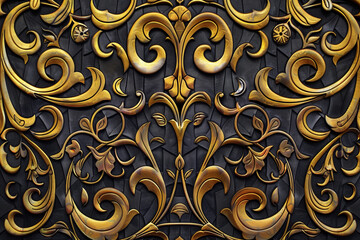 Art Nouveau background patterns using monograms