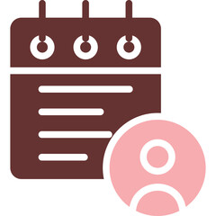 Notes Vector Glyph Two Color Icon